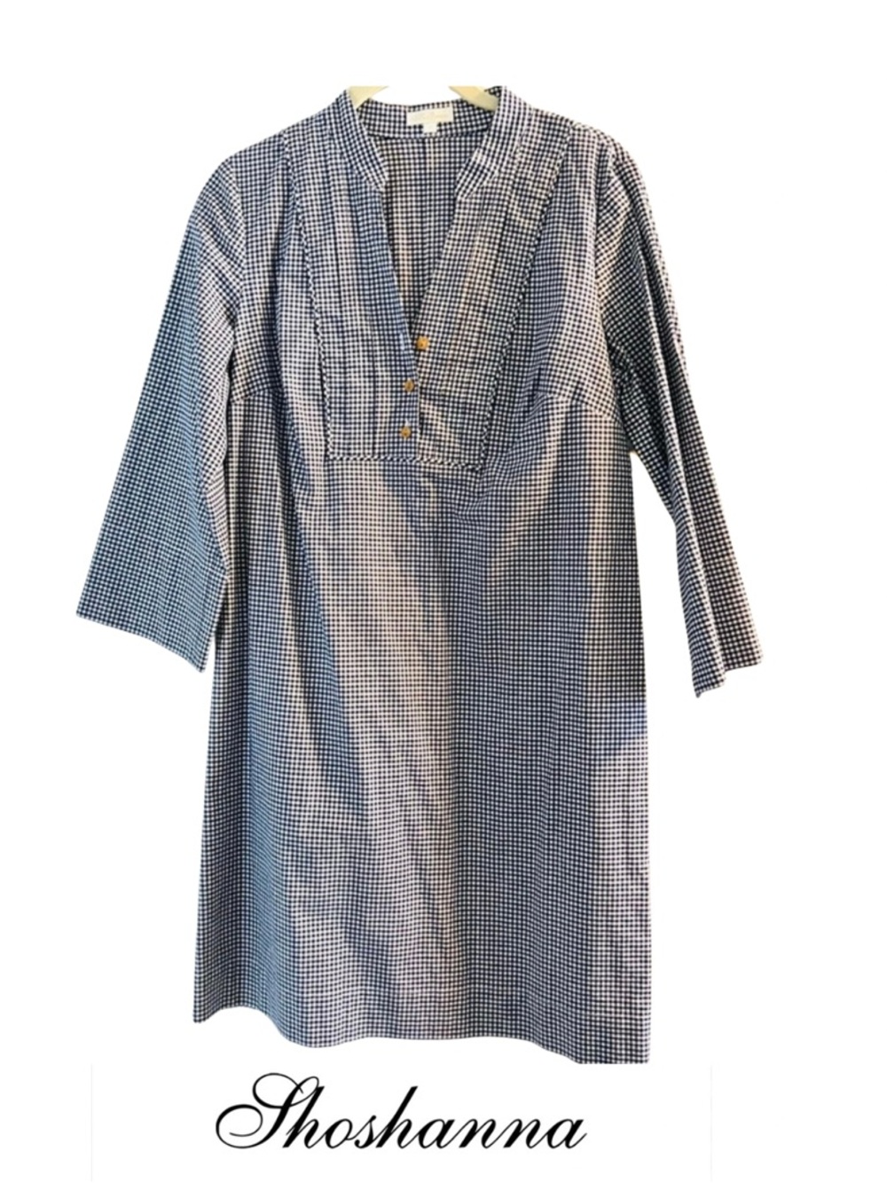Shoshanna Blue and White Gingham Dress, Size 6
